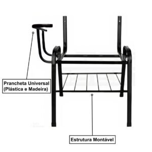 Base fixa Isoplax Universitaria Direita montada Afer