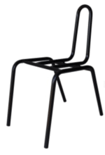 Base Fixa Secretaria 4pes P/uni preta afer