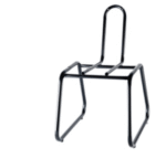 Base fixa Secretaria Trapezio C/L Preta Afer