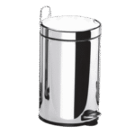 Lixeira Inox Com Pedal E Balde 12Lt