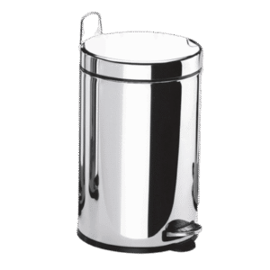 Lixeira Inox Com Pedal E Balde 12Lt