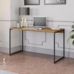 Mesa Industrial 25mm Freijo/Preta 1,36x0,6x0,74