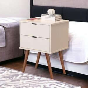 Mesa de Cabeceira JB 1818 Luxo Off White