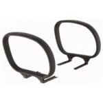 Cadeira Presidente Baixa  Lisa C/ Braço Corsa e Base Diretor Giratória Relax - Preta