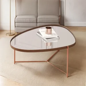 MESA DE CENTRO ORGANICO ALAMANDA CASTANHO PE DOURADO