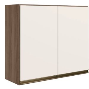 Aéreo KALI 800 X 680 X 314 - CARVALHO TOK/OFF WHITE CETIM 2 PT FECH