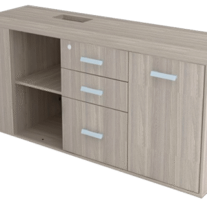 Armario para Mesa Diretiva Biancato Esquerdo 160x65x50 40mm