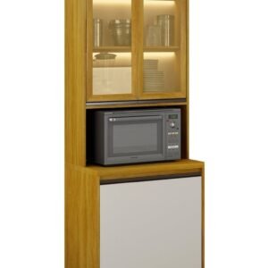 PANELEIRO CRISTALEIRA EDUARDA PLUS CINAMONO / OFF WHITE