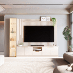 Painel Ripado Slim Modular Tucuma 2.3 Off  White