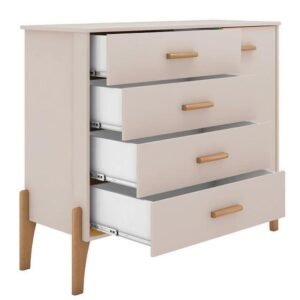 Comoda Iris C/ Portas Off White Acetinato