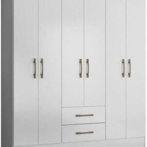 Guarda Roupa 6 Portas Panamá Branco Moval