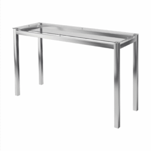 Aparador Cromado Com Vidro