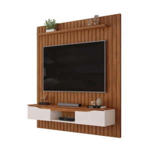 Painel Dj Isac 220 Cm Em Mdf Freijo/Off White