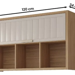AEREO ESTELA 120CM IPT BASC NCH FREIJO/OFF WHITE
