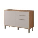 Balcão Divina 120Cm 2 Pt 2Gav - Freijo Off White