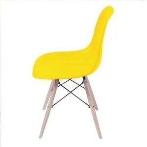 Cadeira Charles Eames Eiffel Dkr Wood - Design - Amarela