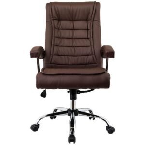 Cadeira Presidente Luxo C/ Mola Munique  Cafe  - Or3321