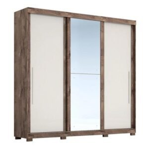 Roup Ravena Plus 3P C/ Espelho - Cafe/Cafe Off Wht