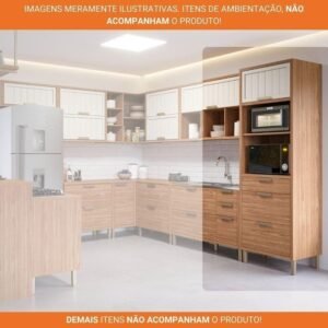 TORRE QUENTE ESTELA 70 CM 2FORN  2PT BASC 2GV FREIJO TITANIUM