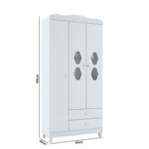 guarda roupa inf lolly 3pts bco