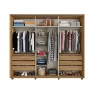 GUARDA ROUPA SUPREMO FREIJO/OFF WHITE