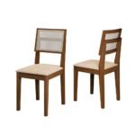 Cadeira Jantar Safira Un - MAD Imbuia/Palha