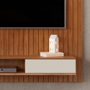 Painel Lexus 2 Portas 1,79m - Off White/Freijo