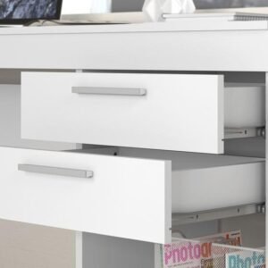 Escrivaninha 2 Gavetas Office Notável Móveis Branco