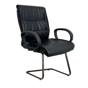 Cadeira Diretor Gold C/ Braço Corsa Base em S Preta - Courino Preto